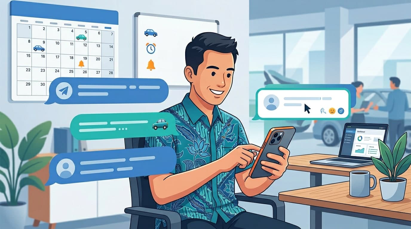 Cara Follow Up Prospek via WhatsApp Tanpa Bikin Customer Kabur (Panduan Sales Kendaraan)